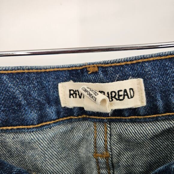Rivet and Thread Jeans Blue Medium Wash Rigid Skinny High Rise Denim Size 29 - Picture 4 of 8